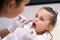 Children Visiting Dentist. Mouth Dental Checkup