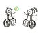 Children in a wheelchair play a ball.