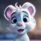 Childrens cute disney style animation animal chara, Generative AI