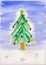 Childrens Painting - Christmas Tree