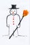 Childrens Painting - Snowman