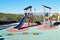 Childrens Playground - Slide Climbing Frame And Swings