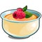 Childrens porridge with fresh berries raspberry isolated on white background. Nutrition for infants children. Vector