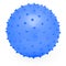 Childrens Round Silicone Inflatable Blue Knobby Ball