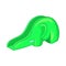 Childrens slide elephant icon, cartoon style