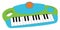 Childrens synthesizer, illustration, vector