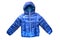 Childrenâ€™s winter jacket. Stylish childrenâ€™s blue warm down