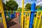 Childs pov point of view playing in a park playground