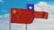 Chile and China flag