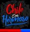 Chile eres hermoso, Chile you are beautiful spanish text