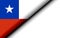 Chile flag folded in half