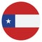 Chile Flag  Isolated Vector Illustration you can edit it