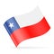 Chile Flag Vector Waving Icon