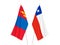 Chile and Mongolia flags