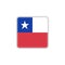 Chile national flag flat icon