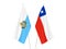 Chile and San Marino flags