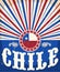 Chile vintage patriotic poster