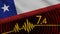 Chile Wavy Fabric Flag, 7.4 Earthquake, Breaking News, Disaster Concept