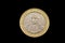 Chilean 100 Peso Coin Isolated On A Black Background