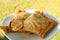 Chilean Beef Empanada Empanada de Pino and Crab Empanada Empanada de Jaiba on white plate