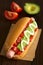 Chilean Completo Italiano Hotdog Sandwich