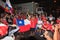 Chilean Fans Celebrate Victory over Spain.