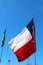 Chilean flag waving in the wind.