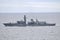 Chilean Frigate on the Sea