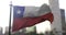 Chilean national flag. Chile country waving flag. Politics and news illustration