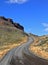 Chilean Patagonia. The gravel road