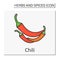 Chili color icon