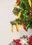 Chili pepper lights decorate a Christmas tree