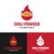 Chili Powder in a Bowl Logo Design Template