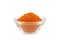 Chili powder in glass bowl