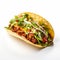 Chili Taco On White Background - Authentic, High-quality Image