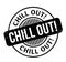 Chill Out rubber stamp