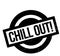 Chill Out rubber stamp