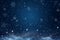 Chill vibes Dark blue snow gradient abstract Christmas background texture