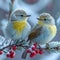 Chilled birdwatching bliss Winter wildlife enthusiasts capturing stunning avian scenes