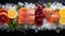 Chilled Delights - Top View of Frozen Foods for National Frozen Food Day