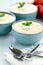 CHILLED PEACH SOUP WITH VANILLA SOUR CREAM