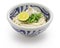 Chilled udon noodles with grated daikon radish and dashi soup. Japanese food