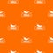 Chilli spice pattern vector orange