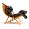 Chilling man summer relax carefree sunburn beach deck chair