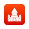 Chillon Castle, Switzerland icon digital red