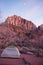 Chilly Early Winter Morning View in Zion National Park, Utah, USA