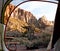 Chilly Early Winter Morning View in Zion National Park, Utah, USA