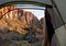 Chilly Early Winter Morning View in Zion National Park, Utah, USA