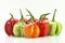 Chilly pepper collection background