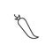 Chilly Pepper line icon